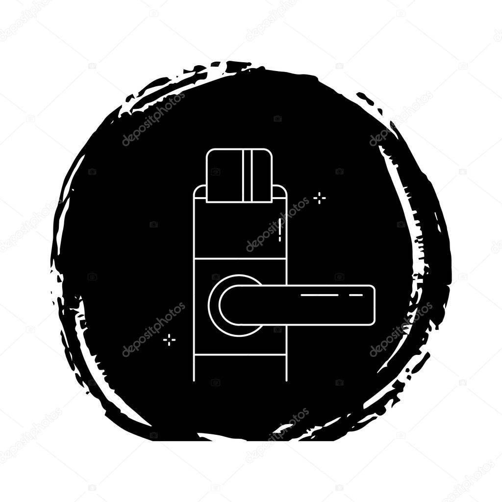 Secure Card Lock Vector Icon Design