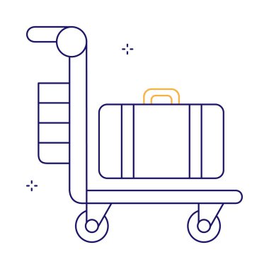 Kabin Servisi Araç Vektör Simgesi Tasarımı