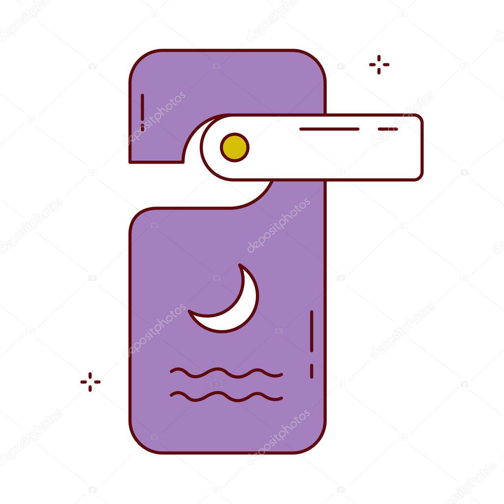 Do Not Enter Door Hanger Vector Icon Design