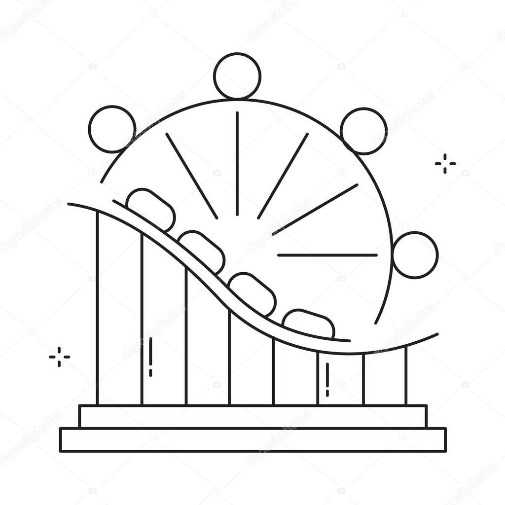 Exciting Amusement Park Fun Vector Icon Design