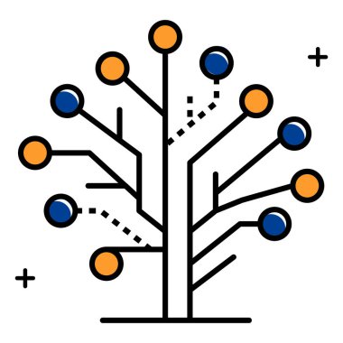 Akıllı Dijital Bilgi Yönetimi Vektör Simgesi tasarımı