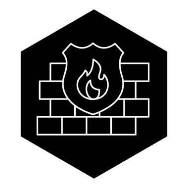 Firewall Ağ Güvenliği Kalkan Simgesi Tasarımı, Siber Güvenlik, Ağ Güvenliği, Veri Koruması