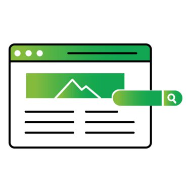Anahtar kelime Arama Vektörü Simgesi SEO Araştırması, Web Analizleri ve Çevrimiçi Pazarlamayı Gösteriyor