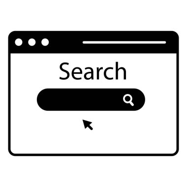Küresel Arama Vektörü Simgesi Dünya Çapında İnternet Taraması, Veri Erişim ve Küresel Araştırma Teknolojisini Gösteriyor