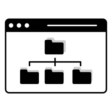 Arama Motorları İndekslemesi, SEO Stratejisi ve Web Sitesi Organizasyonu için Durum Haritası İyimser Vektör Simgesi