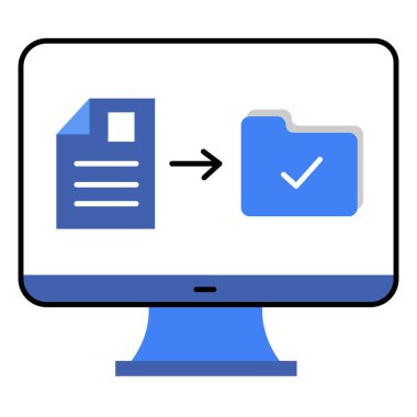 Veri Vektörü Simgesi Gönderme Dijital Dosya Aktarımı, Bulut Yedekleme ve Depolama