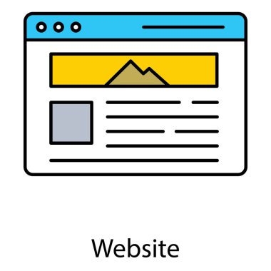 Web Sitesi Vektör Simgesi Çevrimiçi Tarama, Küresel Ağ ve Web Sayfası Etkileşimi