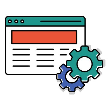 SEO Tekniklerini, Web Hızını, Kullanıcı Deneyimini ve Mobil Uyumluluğu Temsil Eden Web Sitesi İyimserleştirme Vektörü Simgesi