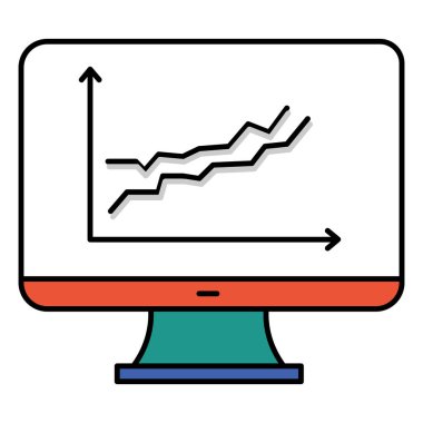 SEO İzleme Vektörü Simgesi Gösterme Web Sitesi Sıralama, Analiz ve Performans Sezgileri