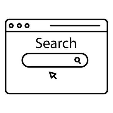 Küresel Arama Vektörü Simgesi Dünya Çapında Web Erişim, Küresel Araştırma ve İnternet Veri Erişim Çözümleri