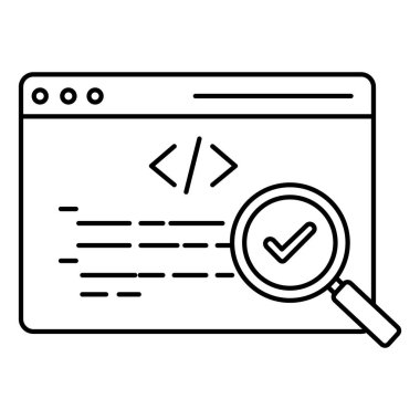 SEO Denetim Vektörü Simgesi Temsilcisi Web Sitesi Teşhis, Arama Motoru Değerlendirmesi ve İyimser Performans Denetimi