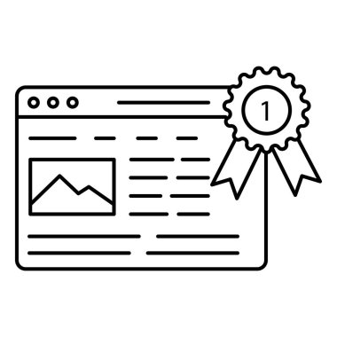 Web Sitesi Sıralama Vektörü Simgesi SEO İzleme, Web Sitesi optimizasyonu ve Çevrimiçi Trafik