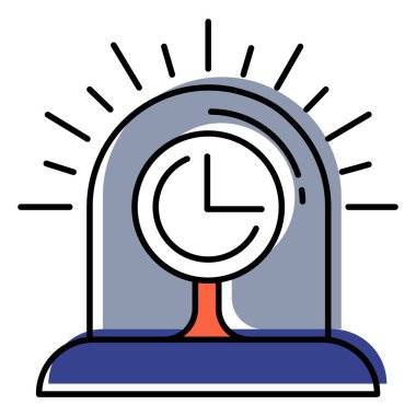 Sanal Saldırı Karşıtı Vektör Simgesi Dijital Tehditlere Karşı Savunma