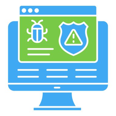 Siber Saldırı Vektör Simgesi Hackleme, Virüsler ve Veri Kırma Risklerini Gösteriyor