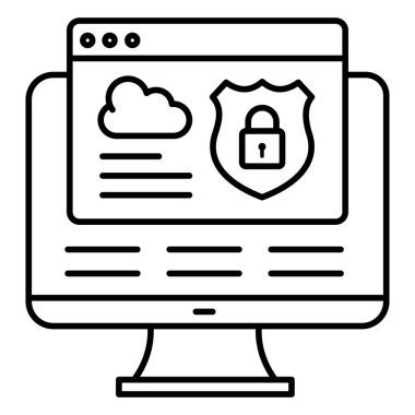 Siber Güvenlik ve Dosya Şifreleme ile Güvenli Bulut Servisinin Vektör ResmiComment