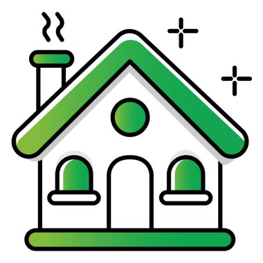 Zencefilli Kek Ev Vektör Simgesi Tatil Tatlıları ve Festivalsel Temalar Tasarımı