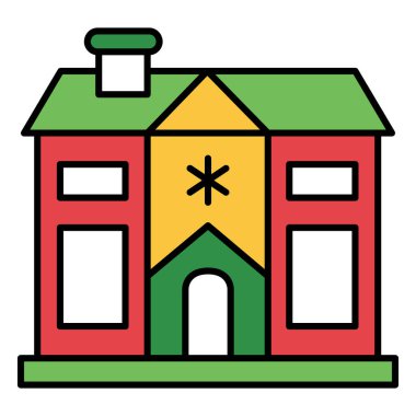 Noel Süslemeli Deniz Feneri Şenlikli Kış ve Bayram Resimleri Simgesi