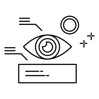 Göz Artırma Simgesi Geliştirilmiş Görsel Teknoloji İçin Geleceğin Akıllı Giyinen Göz Giyimi
