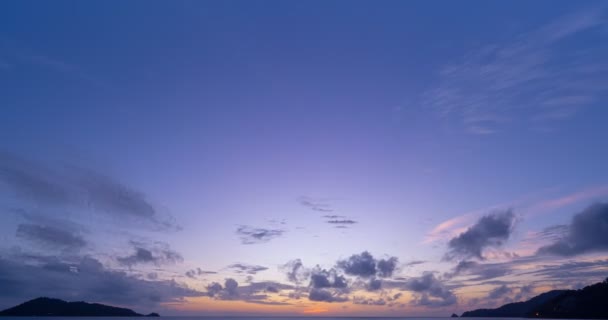 Belle Time Lapse Majestic Sunrise Sunset Sky Landscape Incroyable Lumière — Video
