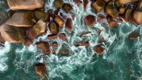 Niesamowite Morze Piękne Morze Widok Lotu Ptaka Tropikalny Ocean Morze — Wideo stockowe