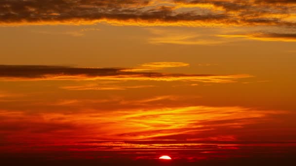 Beautiful Time Lapse Majestic Sunset Sky Sea Landscape Amazing Light — 비디오