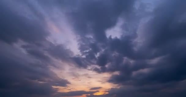 Time Lapse Majestic Sunset Light Sea Landscape Amazing Light Nature — Video Stock