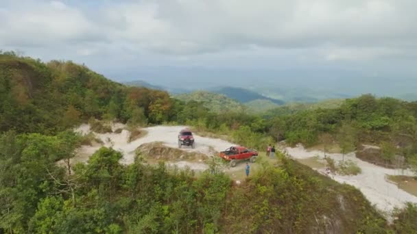 Mountains Range Phutajor Mountain Unseen Travel People Camping Adventure Phang — Vídeos de Stock