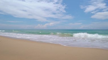 Beautiful beach Tropical sea in the beautiful Phuket island Thailand,Phuket island is destination tourist to travel Thailand,Amazing high quality video nature sea background,Beach sea space area