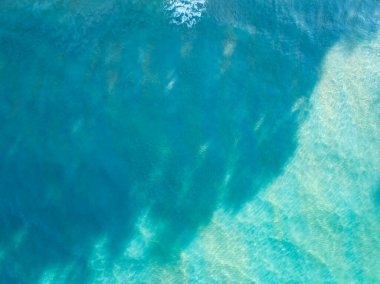 Sea surface aerial view,Bird eye view photo of waves and water surface texture,Green sea background, Beautiful nature Amazing view sea ocean background