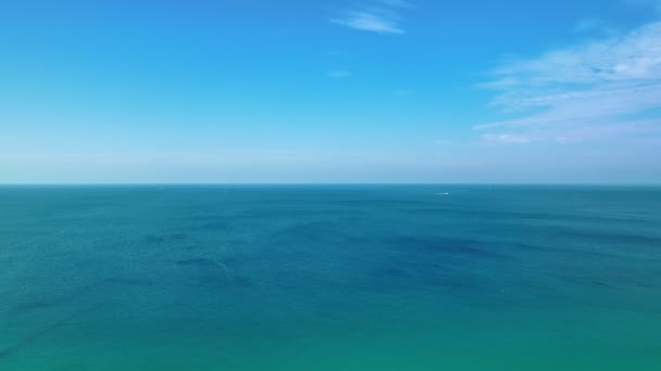 Beautiful Sea Summer Season Footage Drone Camera Amazing Sea Ocean — Stock Video