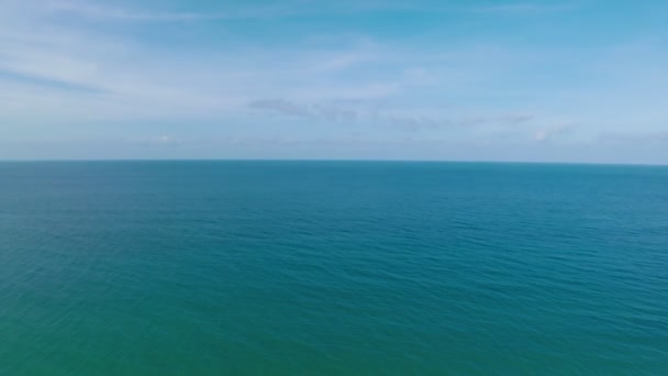 Beautiful Sea Summer Season Footage Drone Camera Amazing Sea Ocean — Vídeo de Stock