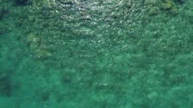 Beautiful Sea in summer season,footage from drone camera,Amazing sea ocean background