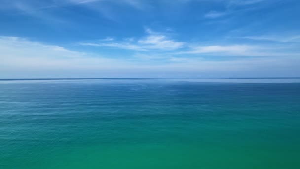 Beautiful Sea Summer Season Footage Drone Camera Amazing Sea Ocean — Video