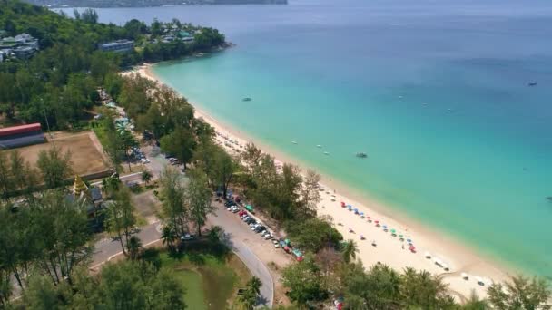 Atemberaubender Surin Strand Phuket Thailand Schönes Meer Der Sommersaison — Stockvideo