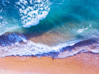 Sea surface aerial view,Bird eye view photo of waves and water surface texture,Amazing sea background, Beautiful nature landscape view sea ocean background