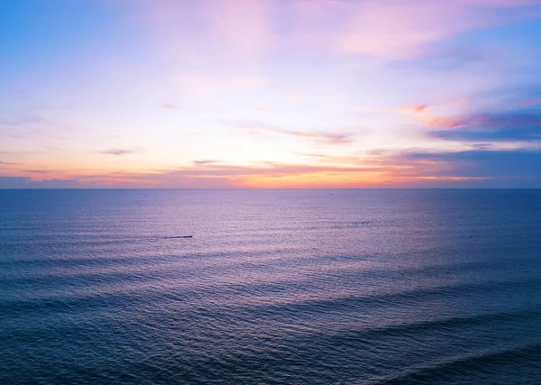 Luchtfoto Zonsondergang Hemel Natuur Mooi Licht Zonsondergang Zonsopgang Zee Kleurrijke — Stockfoto