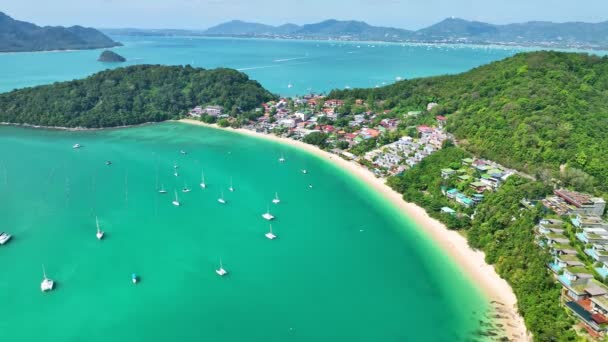 Amazing Sea Phuket Thailand Sunny Morning Beautiful Sea Background — Stock Video