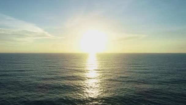 Beautiful Sea Summer Season Footage Drone Camera Amazing Sea Ocean — Vídeos de Stock
