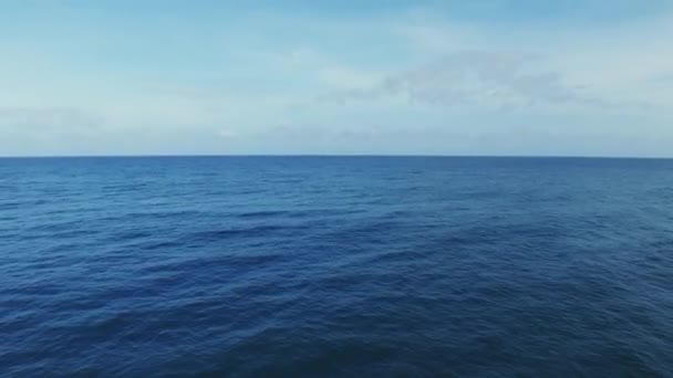 Prachtige Zee Het Zomerseizoen Geweldige Zee Oceaan Achtergrond Top Uitzicht — Stockvideo