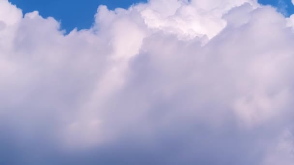 Cielo Azul Nubes Blancas Cloudscape Timelapse Increíble Verano Cielo Azul — Vídeos de Stock