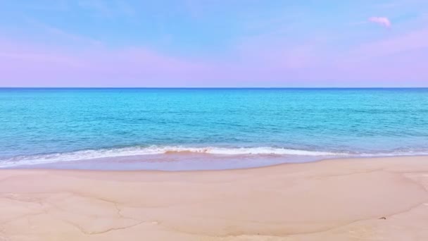 Niesamowite Morze Phuket Tajlandii Słoneczny Poranek Piękne Tło Morskie Natura — Wideo stockowe
