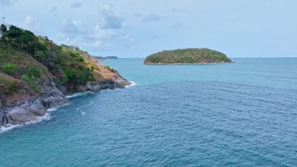 Amazing Seashore Beautiful Sea Aerial View Tropical Ocean Sea Beautiful — Stock Video