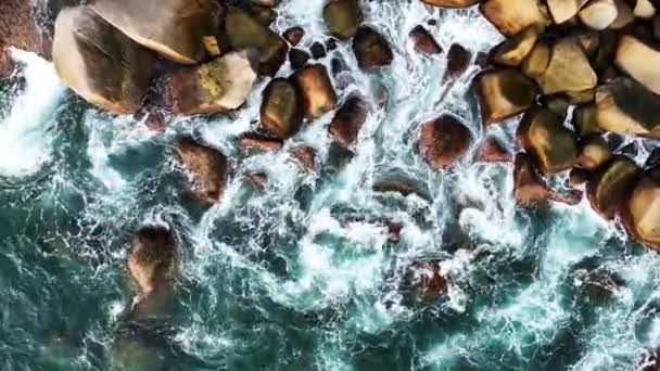 Erstaunliche Küste Schönes Meer Luftbild Des Tropischen Ozeans Meer Der — Stockvideo