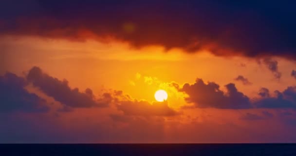 Piękny Time Lapse Majestic Zachód Słońca Niebo Krajobraz Niesamowite Światło — Wideo stockowe
