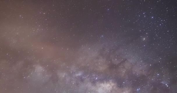 Time Lapse Estrellas Galaxia Vía Láctea Star Time Lapse Close — Vídeos de Stock