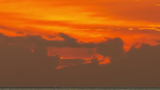 Piękny Czas Upływu Słońca Lub Zachód Słońca Niebo Krajobraz — Wideo stockowe