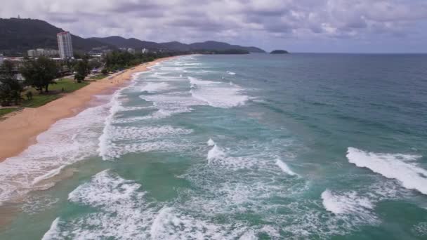 Wellen Meerwasseroberfläche Hochwertige Videos Aus Der Vogelperspektive Meer Natur Hintergrund — Stockvideo