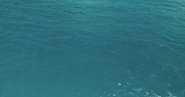 Вид Зверху Вниз Ніколи Нескінченний Вид Поверхню Моря Фон Природи — стокове відео