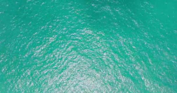 Luchtfoto Van Boven Naar Beneden Nooit Eindeloos Uitzicht Het Zeeoppervlak — Stockvideo