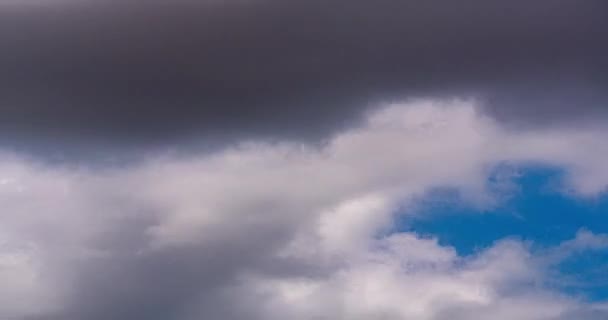 Time Lapso Céu Azul Nuvens Temporada Verão Bom Tempo Dia — Vídeo de Stock